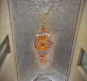 Affresco sul soffitto dello scalone d'onore settecentesco di palazzo Tornielli
